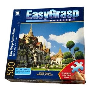 MB Easy-Grasp 500-Piece Jigsaw Puzzle – Grand Palace Bangkok – Complete Like New